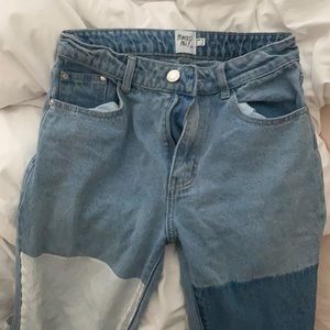 Princess Polly color blocked jeans